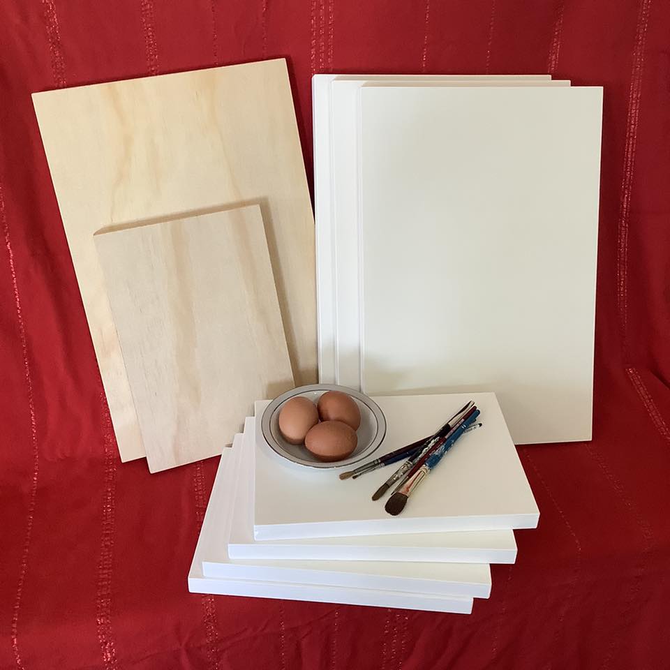 Egg Tempera painting & Gesso Panel What's On Warrnambool